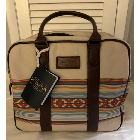 NWT Pendleton Multi Color Mojave Luggage Set Carry On Spinner & Weekend Satchel - Picture 14 of 16